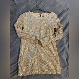 Art Class Sparkling Sequin Dress